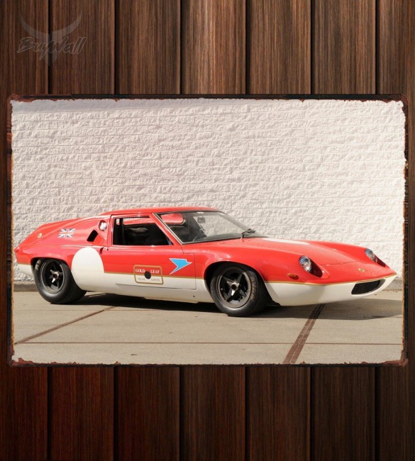 Металлическая табличка Lotus Europa Racing Car (Type 47)